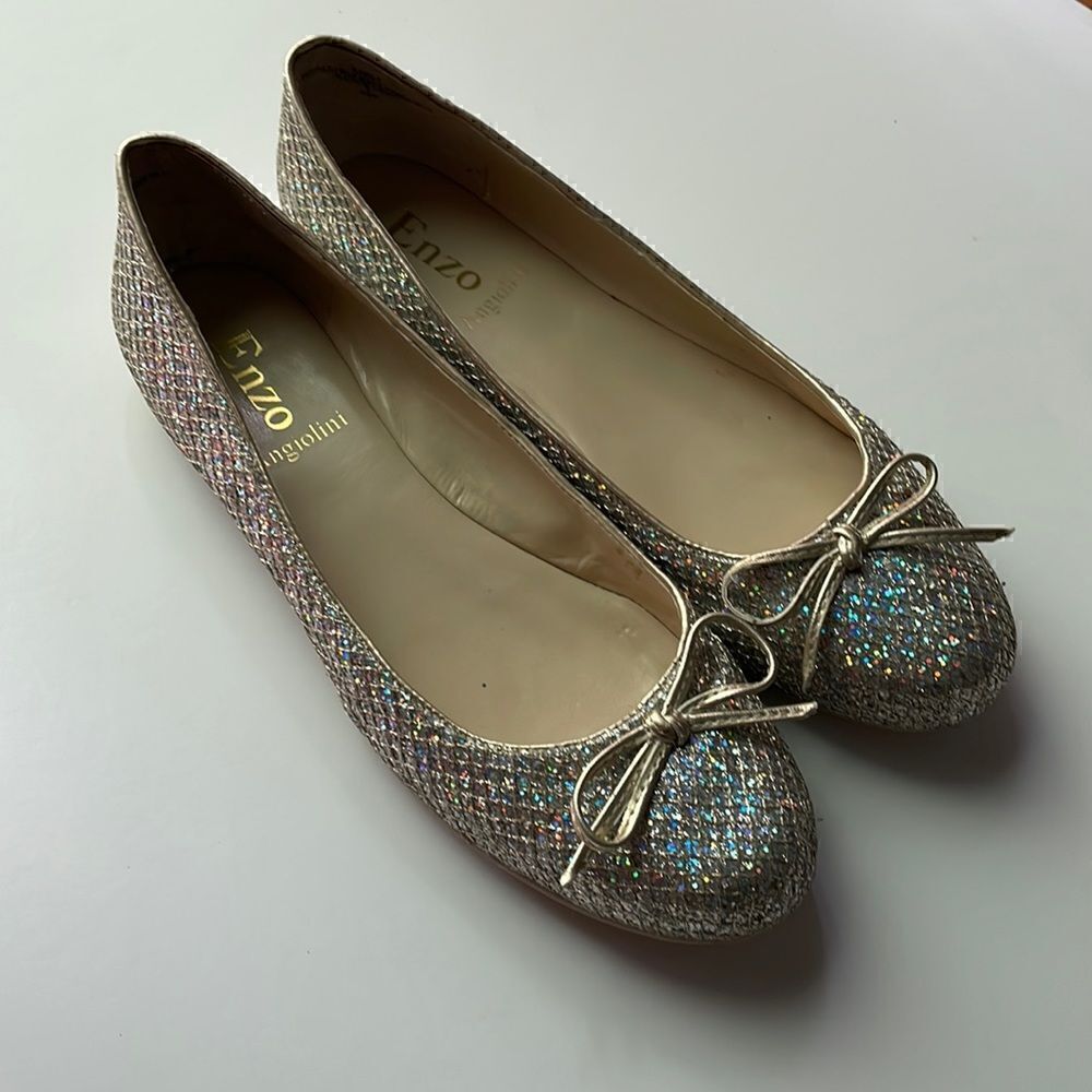 Enzo Angiolini Sparkle Flats 